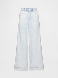 Mid Rise Knit Easy Baggy Jeans