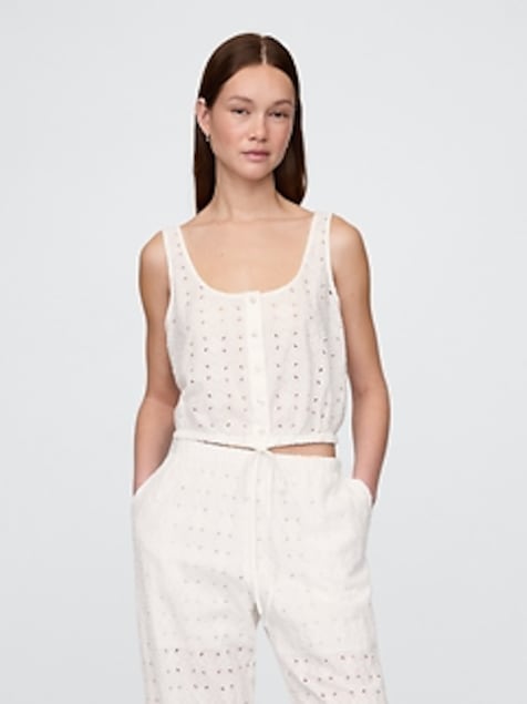 Cinched-Hem Crop Top