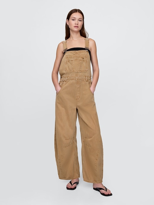 Image number 2 showing, UltraSoft Denim Horseshoe Overalls