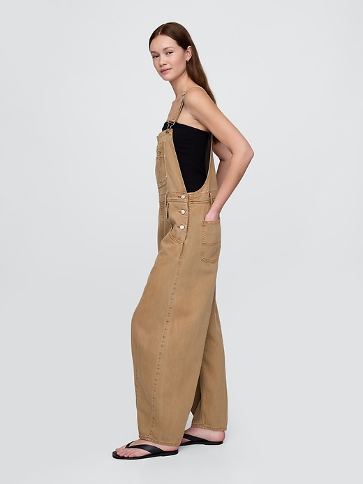 Image number 3 showing, UltraSoft Denim Horseshoe Overalls