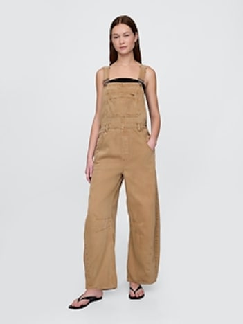 UltraSoft Denim Horseshoe Overalls
