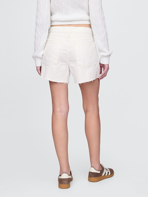 Image number 5 showing, 4" Mid Rise UltraSoft Relaxed Cutoff Shorts