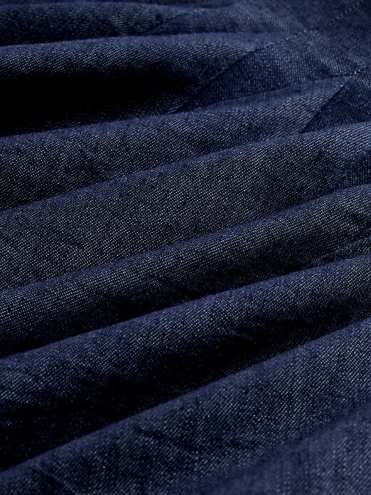 Image number 4 showing, GapStudio Pleated Denim Mini Skirt