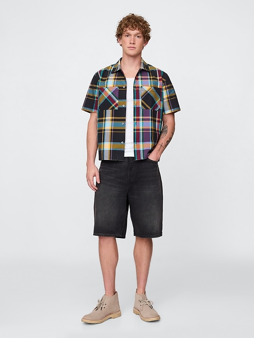 Image number 2 showing, Mixed Plaid Oxford Shirt