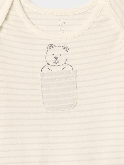 Image number 4 showing, Baby First Favorites Supima® Footed One-Piece