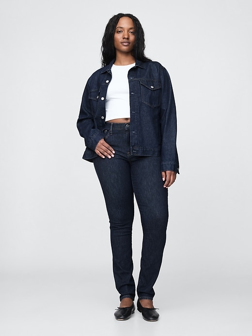 Image number 6 showing, Mid Rise True Skinny Jeans
