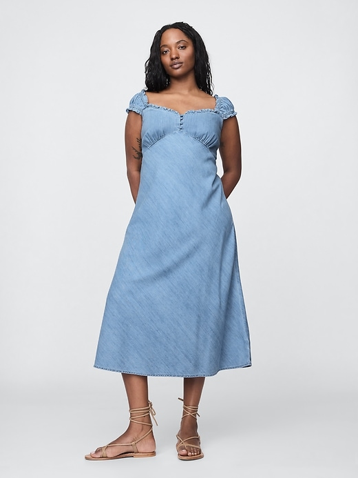 Image number 5 showing, Denim Maxi Dress