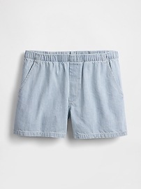 Mid Rise Easy Denim Boxer Shorts