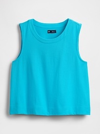 Heavyweight Organic Cotton Cropped Shell Tank Top