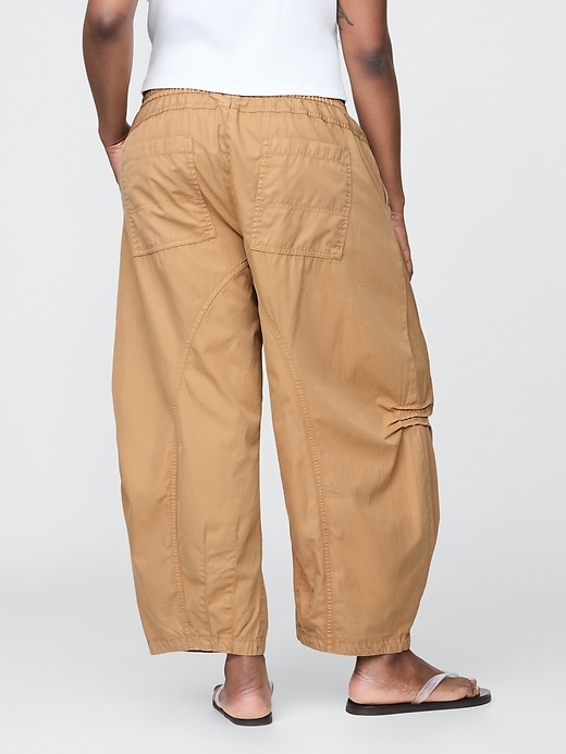 Image number 6 showing, Mid Rise Twill Barrel Pants