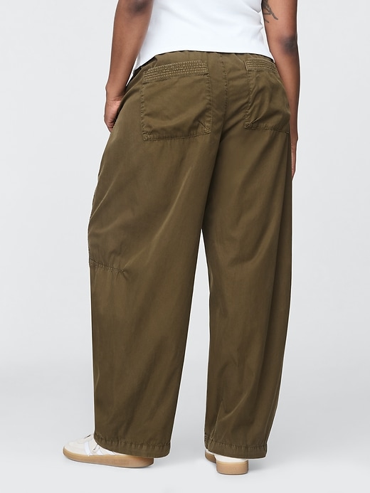 Image number 6 showing, Low Rise Barrel Parachute Pants