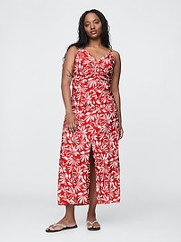 Tie-Back Maxi Slip Dress