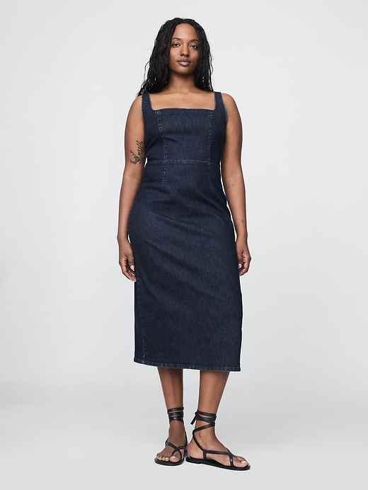 Image number 4 showing, Denim Bodycon Midi Dress