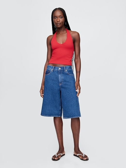 Image number 2 showing, CloseKnit Cropped Halter Top