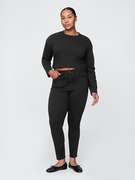 Image number 6 showing, High Rise True Skinny Jeans