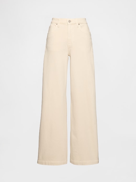 Image number 8 showing, High Rise Stride Wide-Leg Jeans