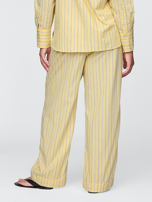 Image number 6 showing, Organic Cotton Poplin Easy Wide-Leg Pants