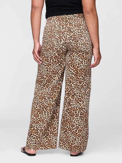 Image number 7 showing, Mid Rise UltraSoft Leopard Baggy Jeans