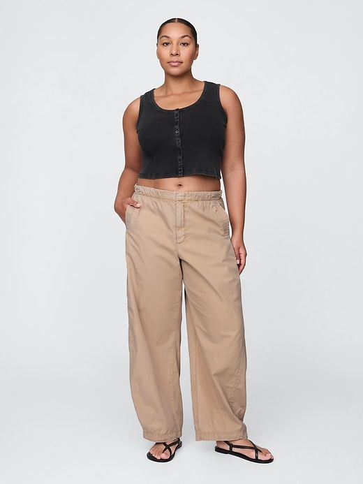 Image number 5 showing, Low Rise Barrel Parachute Pants