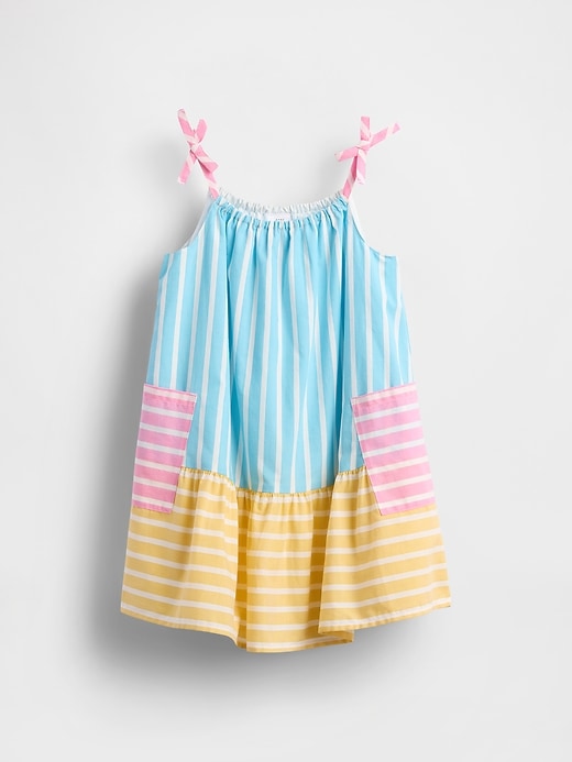 Image number 2 showing, Baby & Toddler Poplin Mixed Stripe Dress