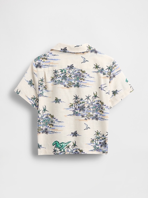 Image number 3 showing, Baby & Toddler Linen-Cotton Cabana Shirt