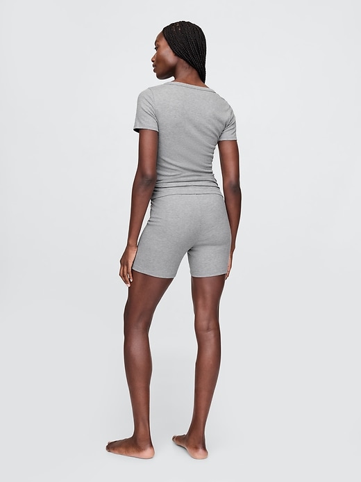 Image number 2 showing, Mini Rib PJ Shorts