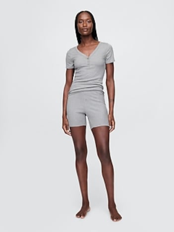 Mini Rib PJ Shorts