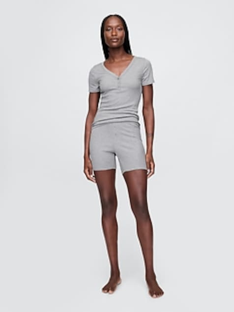 Mini Rib PJ Shorts