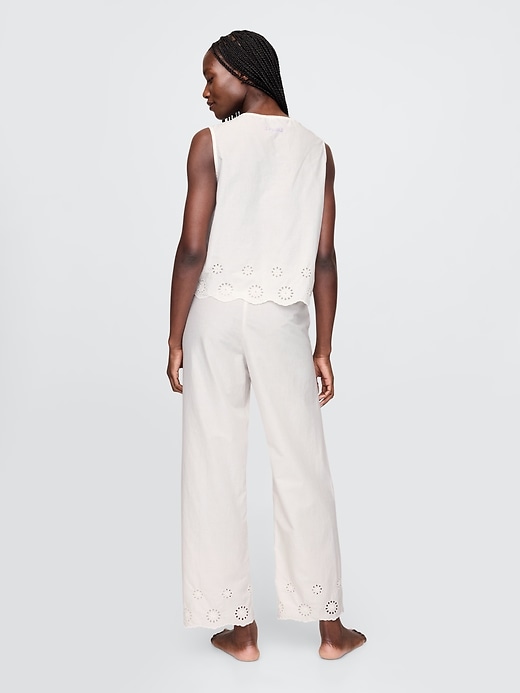 Image number 2 showing, Eyelet Hem PJ Pants