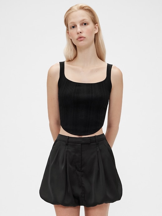 Image number 1 showing, GapStudio Knit Corset Top