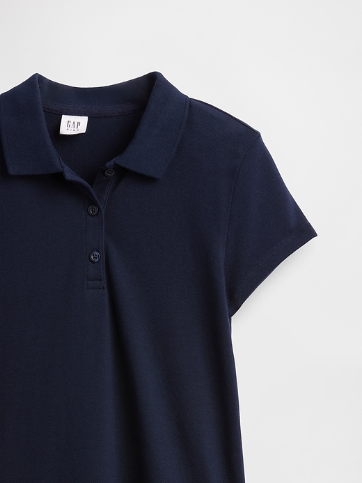 Image number 4 showing, Kids Uniform Drop-Waist Polo Dress