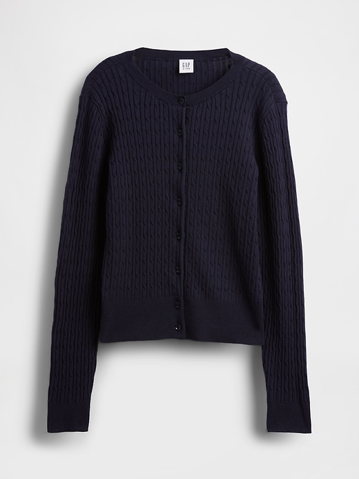 Image number 2 showing, Kids Uniform Cardigan Sweater