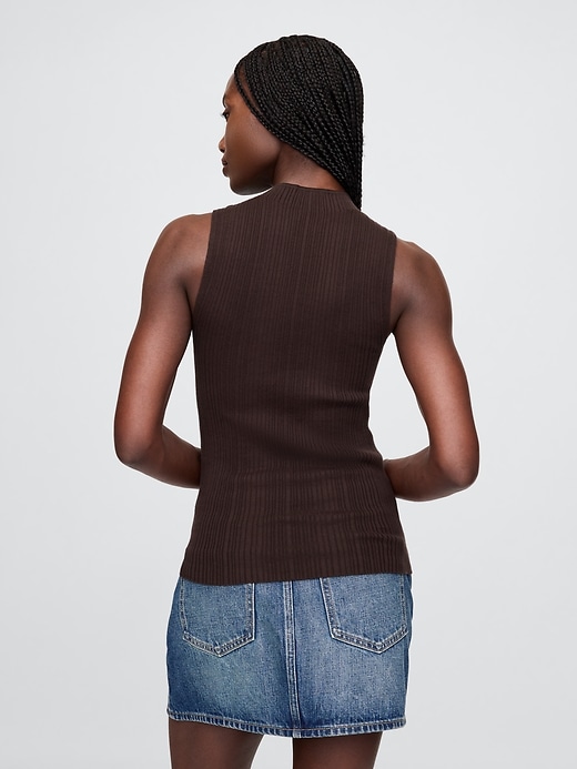 Image number 3 showing, Mockneck Rib Tank Top