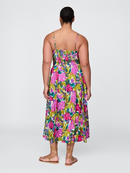 Image number 5 showing, Floral V-Neck Midi Dress