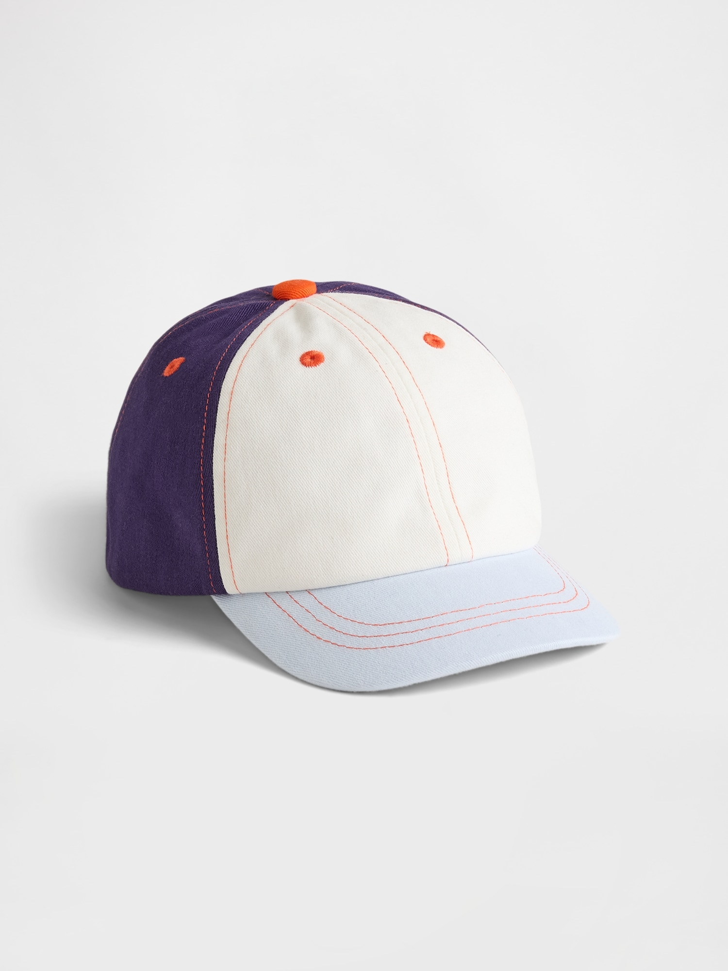 Toddler Organic Cotton Colorblock Baseball Hat