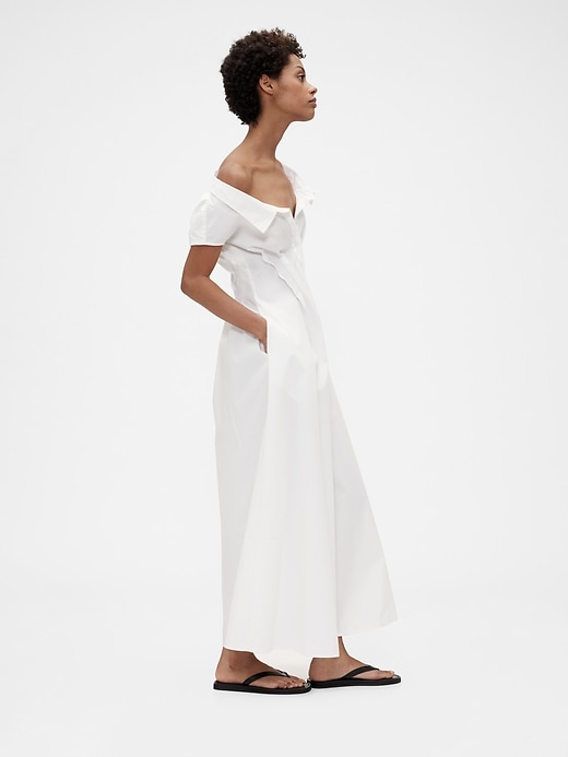 Image number 3 showing, GapStudio Poplin Maxi Shirtdress