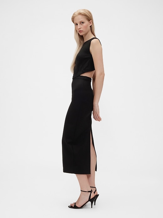 Image number 3 showing, GapStudio Jersey Cut-Out Midi Dress