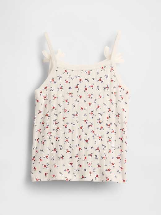 Image number 2 showing, Baby & Toddler Pointelle Rib Bow Cami