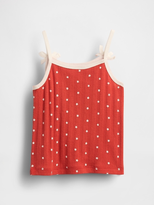 Image number 2 showing, Baby & Toddler Pointelle Rib Bow Cami