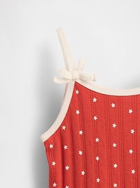 Baby & Toddler Pointelle Rib Bow Cami