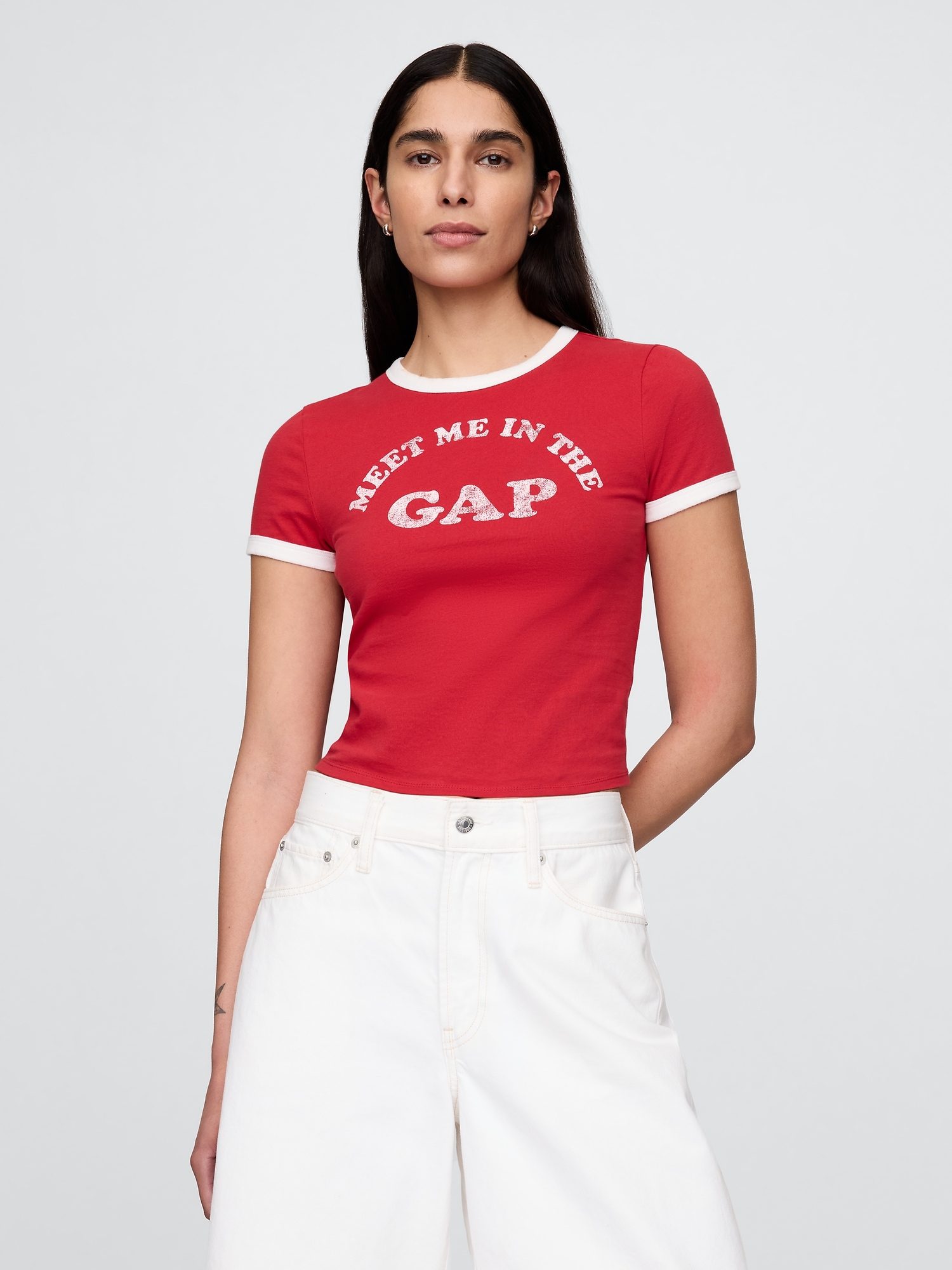 Cotton Jersey Logo Baby T-Shirt