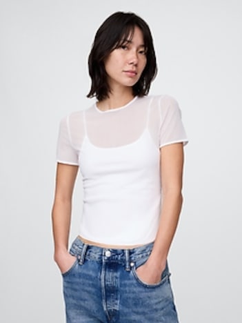 Mesh Crop T-Shirt