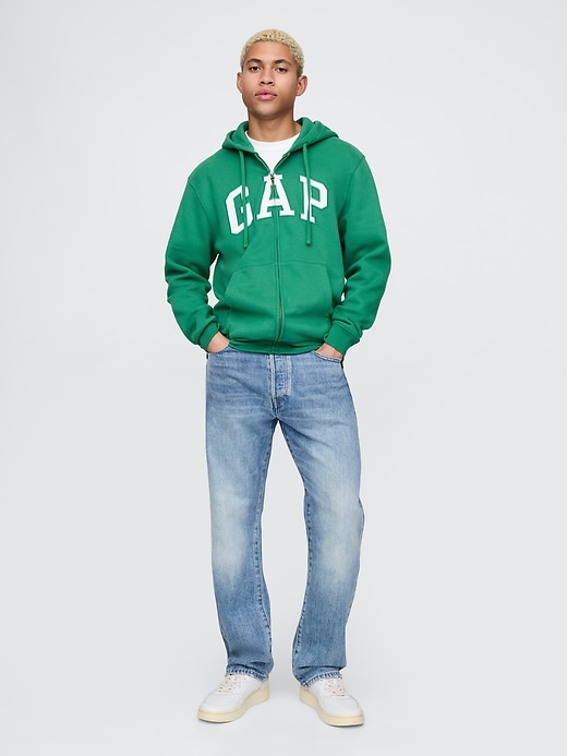 Image number 2 showing, VintageSoft Arch Logo Full-Zip Hoodie
