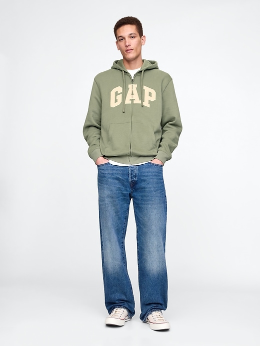 Image number 2 showing, VintageSoft Arch Logo Full-Zip Hoodie