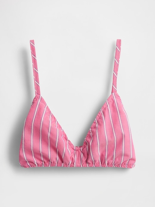 Image number 4 showing, Poplin Triangle Bralette