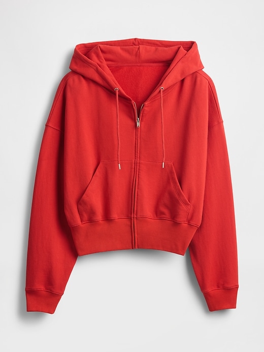 Image number 4 showing, Heavyweight French Terry Oversized Zip Wedge Hoodie