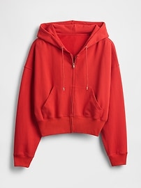 Heavyweight French Terry Oversized Zip Wedge Hoodie