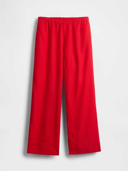 Image number 7 showing, Linen-Blend Easy Wide-Hem Pants