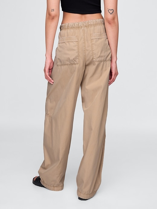 Image number 4 showing, Low Rise Barrel Parachute Pants