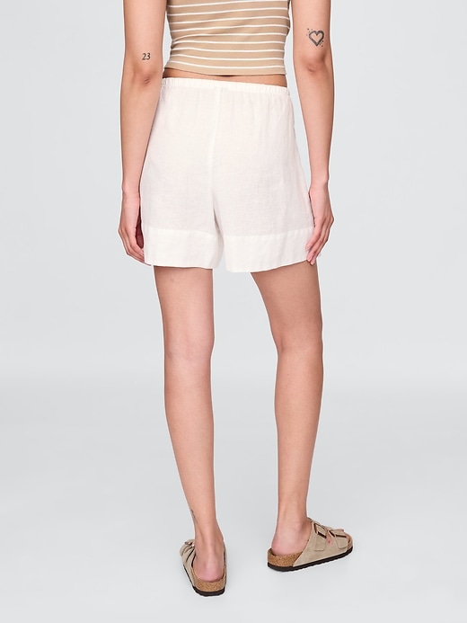 Image number 4 showing, 100% Linen Easy Shorts